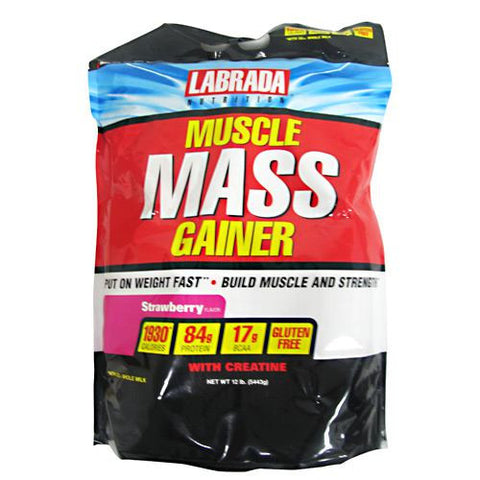 MUSCLE MASS GAINER STRAW 12LB